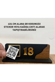 Resim mars tasarım MASA NUMARASI QR MENÜ PENCERELİ 10 ADET 