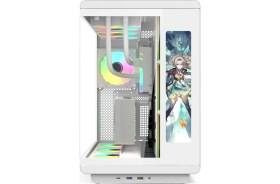 Resim Gametech Vision 12 İnç LCD Ekranlı, Kumandalı, 7x120mm ARGB Fanlı Gaming Akvaryum Kasa - Beyaz 
