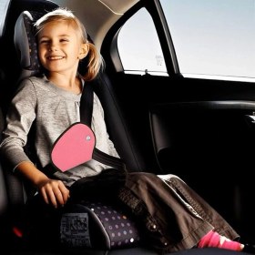 Resim Bundera Plus Çocuk Emniyet Kemeri Düzenleyici Oto Emniyet Kemeri Tutucu Emniyet Kemer Tutucu Kılıf (Pembe) 