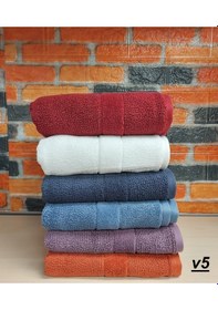 Resim Özdilek Svv Border -6 Lı- Kalın & Yumuşak El Yüz Havlusu 40x76 - V5 Lila 