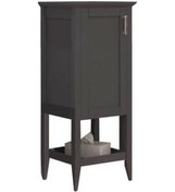 Resim Orka Bastle 40 Cm Mdf Mat Antrasit Banyo Boy Dolabı 