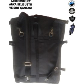 Resim Sevbags Motorsiklet Arka Sele Üstü ve Sırt Çantası 