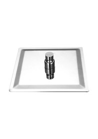 Resim Fause Tepe Duş Başlığı Kare Slim 304 Metal 20 X 20 Cm Ktd101 Krom 
