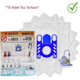 Resim Beko Bks 9537 - 9537 Y Süpürge Bez Toz Torbası 10 Adet Uyumlu 