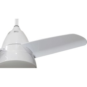 Resim Alsanfan Atom Beyaz Aydınlatmalı Uzaktan Kumandalı Tavan Vantilatörü 120 cm 4 Kanatlı Modern Tasarım 