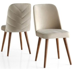 Resim Erezogullari_Mobilya Modern Yemek Odası Mutfak Sandalyesi Venedik 2 Li Set 