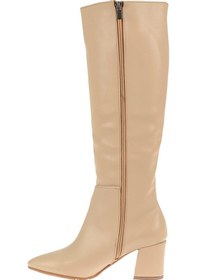 Resim Pullman Diz Altı Topuklu Kadın Çizme BŞK-750 TEN Ten Rengi 