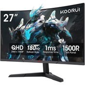 Resim Koorui 1ms 180Hz 27" 2560x1440 QHD Curved Gaming Monitör 27E6QCA 