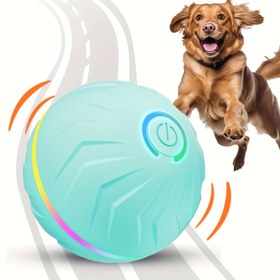 Resim Büyük Boy Pet Akıllı Zıplayan Top, Akıllı Zıplama ve Yuvarlanma, Etkileşimli Köpek Oyuncak Topu, Dayanıklı Spor Aktive Otomatik Yuvarlanan Top Oyuncak Köpekler için Uygun, Küçük/Orta/Büyük Köpekler için Uygun, USB Şarj Edilebilir 
