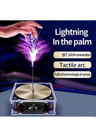 Resim Tongxida Beşiktaş Tesla Bobini - Müzikli Plazma Arkı, Bt/aux Bağlantı, Bilimsel Deneyler Ve Dekoratif Aydınlatma İçin 