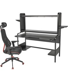 Resim Oyuncu Masası ve Sandalyesi, Siyah 