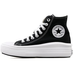Resim Converse Ctas Move Hi Kadın Günlük Ayakkabı 568497C Siyah-Siyah-36 