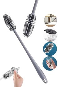Resim btm home Silikon Temizlieme Fırçası Biberon Matara - Termos Suluk Yağ Şişe ve Kavanoz Temizleme Fırçası 
