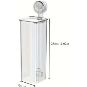 Resim Globalbloom Şık Tasarım, Zarif Duvara Monte Bardak Dispanseri - Banyo, Mutfak Ve Ofis Depolama İçin Yüksek Kaliteli Emme Başlıklı Kağıt Bardak Tutucu, Transparan Renk Şeffaf Renk 