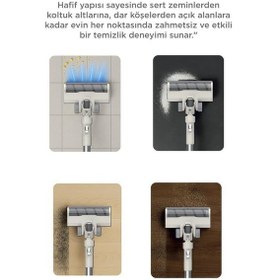 Resim Torima CSVC-100 300 W Kablosuz Katlanabilir Hafif Uv Işıklı Dikey Şarjlı Süpürge 