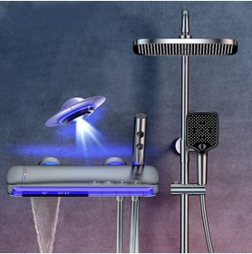 Resim POLEX DİJİTAL LUX ŞELALE BANYO BATARYASI VE YAĞMUR DUŞ SİSTEMİ 