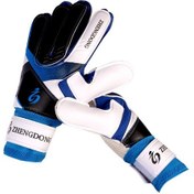 Resim Qingmipy Genç Ve Yetişkin Kaleci Eldiveni - Kalın Lateks, Kaymazsız Eldiven, Futbol Antrenman Ve Maç İçin Mavi 8 Numara 18-19cm Mavi 