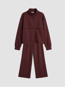 Resim LC Waikiki Kız Çocuk Soft Touch Sweatshirt ve Eşofman Altı 