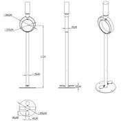 Resim Yibtech Paslanmaz Çift Pedallı El Dezenfektan Dispenseri 1000 Ml 
