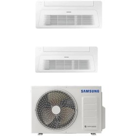 Resim Samsung Wind Free (AJ050TXJ2KH/EA) 2X12000 BTU Iç 5.2 Kw Dış Ünite A 17100 BTU 1+2 Sistem Multi Inverter Duvar Tipi Klima 