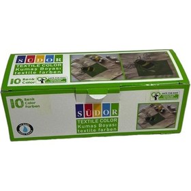 Resim Kumaş Boyası 10 Renk 25 Ml. Çok Renkli 