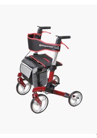 Resim Kilitlenebilir Fren Sistemli Tekerlekli Yürüteç Walker Rolatör 