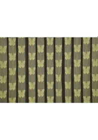 Resim Kelebek Model Yeşil Renk Ip Perde Hazır Düğmeleri Dikilmiş Ip Pe Yeşil 