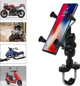 Resim Wupp Cs-1133a1 Motosiklet Dört Pençe X Şekli Ayarlanabilir Cep Telefonu Tutucu Braketi, Çift Musluk Toka Versiyonu Diğer 