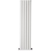 Resim 1800mm x 395mm Lilac Yüksek Isı Kapasiteli Dekoratif Dikey Beyaz Alüminyum Radyatör 