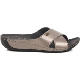 Resim Platin Anatomik Kadın Günlük Terlik Gümüş 