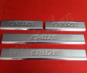 Resim Markadan Chevrolet Cruze Krom Kapı Eşiği 2009 Sonrası 4 Parça Paslanmaz Çelik 