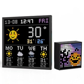 Resim Divoom Timebox Evo Bluetooth Hoparlör ve Pixoo-64 Led Ekran Seti 