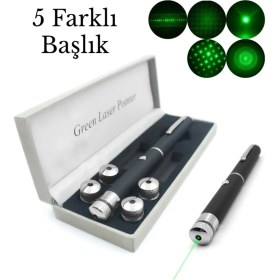 Resim Go İthalat Yeşil Lazer Pointer USB Şarjlı 5 Km Etki Alanı! (5468) 