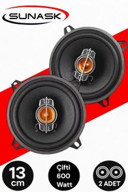 Resim SUNASK Sn-1397 Çifti 600 Watt 13 Cm Araba Oto Hoparlör Yüksek Ses Kalitesi Kutu Içeriği 2 Adet 