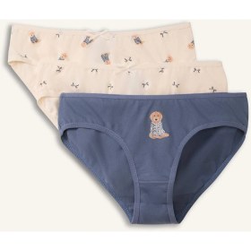 Resim DeFacto Baskılı Penye 3'lü Slip Külot Kız Çocuk H0814A826SP 
