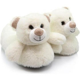 Resim Twigy Aa0648 Tw Bear Kadın Hayvanlı Panduf Beyaz 36-41 Beyaz 