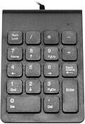 Resim Sreuyong Mini USB Wired Numeric Keypad Numpad 18 Keys Digital Keyboard for Accounting Teller Laptop Android Notebook Tablets PC (Black) 