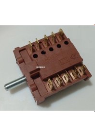 Resim Ankastre Fırın Metal Mil 5+5 Komutatör , 6 Konum + 0 Off Şalter 