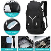 Resim Padalink 30l Ultra Hafif Çok Cepli Katlanabilir Sırt Çantası - Kamp, Yürüyüş, Bisiklet, Seyahat İçin Turuncu Turuncu 