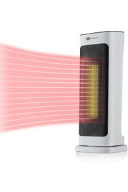 Resim PureMate Seramik Kule Fanlı Isıtıcı, 2 Isı Ayarlı 2000W Taşınabilir Elektrikli Isıtıcı 