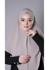 Resim Hürrem Bone Taş Pratik Hazır Geçmeli Tesettür Eşarp Aerobin Kumaş Düz Hijab 2309 46 