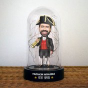 Resim Kaşif Karikatürlü Işıklı Fanus Biblo 