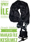 Resim Vi Caro Kesilmez Kilit Grade80 G80 13 Mm Kalınlık 3 Metre Uzunluk Çelik Motorsiklet Zincir Kilit Yale 