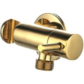 Resim Fause Spiralli Taharetmatik Taharet El Duşu Askılı Ara Musluk Set Altın Set100-g 