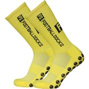 Resim Xindoker Profesyonel Futbol Çorabı, Silikon Sünger Anti-kayma Özelliği, Eğitim Ve Maç İçin Sarı Renk Sarı 