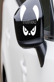 Resim Sticker World Panda Ayna Sticker 