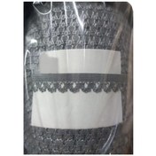 Resim Çamaşır Lastiği Dantelli 1 cm 1 Metre Gri 