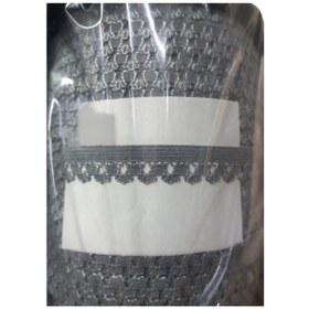 Resim Çamaşır Lastiği Dantelli 1 cm 1 Metre Gri 