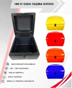 Resim Motosiklet Servis Maxi Box Kurye Çantası Siyah 180 L 