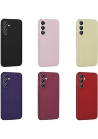 Resim Galaxy S24 Kılıf Zore Premier Silikon Kapak Mürdüm 